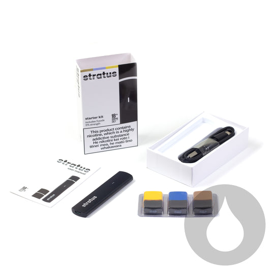 Vapourium Stratus Pod Kit - ANZAAC/Kentucky Gold/Blackcurrant